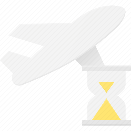 Delay, flight, plane, transport, transportation, vehicles icon - Download on Iconfinder