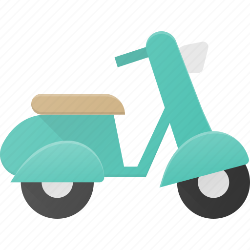 Moped, motorcycle, transport, transportation, vehicles, vespa icon - Download on Iconfinder