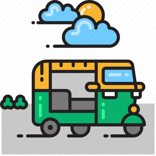 Rickshaw, auto rickshaw, tuk tuk icon - Download on Iconfinder