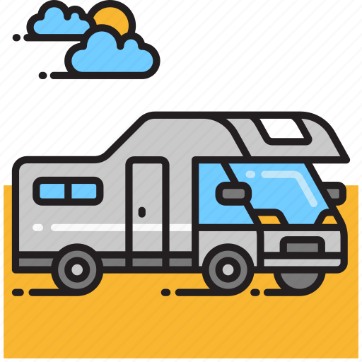 Campervan, rv, trailer icon - Download on Iconfinder