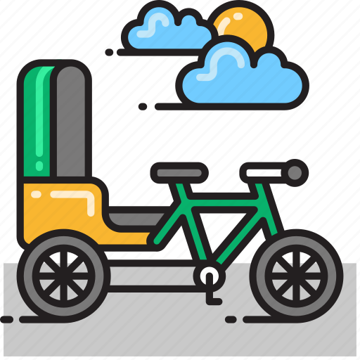 Cycle, rickshaw, cycle rickshaw, tricycle icon - Download on Iconfinder