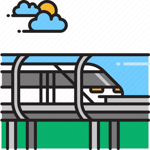 Hyperloop, bullet train, metro, train icon - Download on Iconfinder