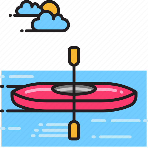 Kayak, kayaking, paddle, paddling, rowing icon - Download on Iconfinder