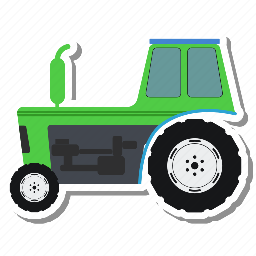 Agriculture, farm, rice field, tractor, vehicle icon - Download on Iconfinder