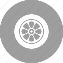 car, circle, rim, rubber tire, tire, transport, wheel