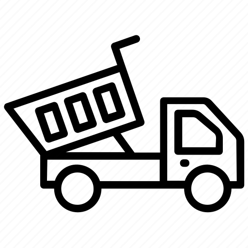Dump truck, haul truck, tipper truck, transport, vehicle icon - Download on Iconfinder