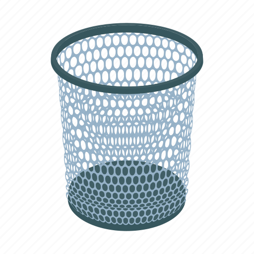 Basket, can, cartoon, garbage, mesh, rubbish, trash icon - Download on Iconfinder