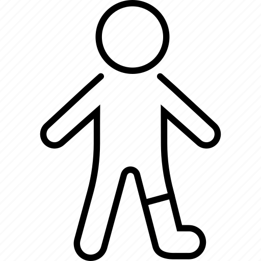 Broken, gypsum, injury, leg, person, traumatology icon - Download on Iconfinder