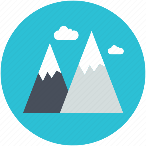 Hills, mountains, nature, snowy mountains, triangle shape icon - Download on Iconfinder