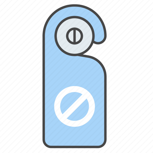 Do not disturb, door hanger, holiday, hotel, sign, travel, vacation icon - Download on Iconfinder