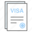 embark, permission, tourist, travel, traveler, vacation, visa 