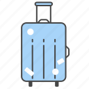 baggage, holiday, luggage, portmanteau, suitcase, travel, vacation