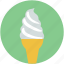 cone, dessert, food, frozen food, ice cream 