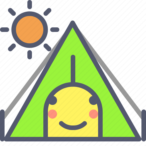 Adventure, day, sun, tent, trip icon - Download on Iconfinder