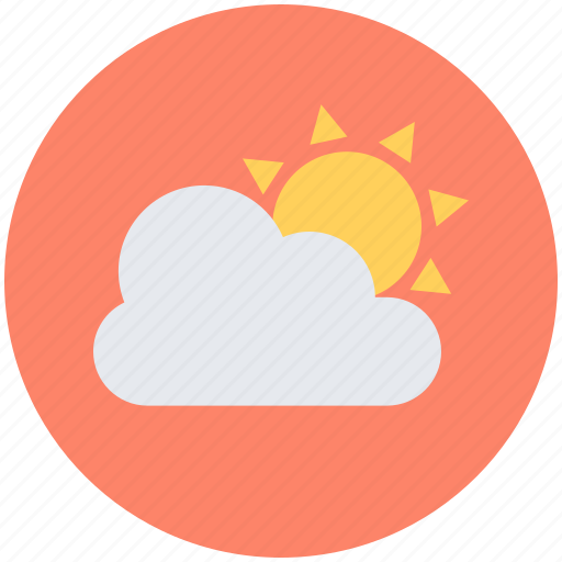 Cloudy, sunny cloudy, sunrise, sunset, weather icon - Download on Iconfinder