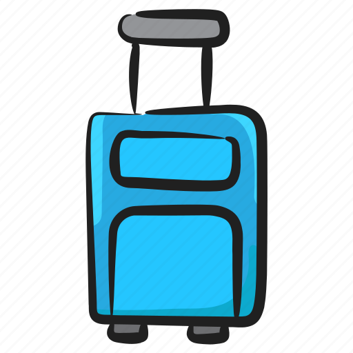 Baggage, luggage, tourist bag, travelling bag, trolley bag icon - Download on Iconfinder