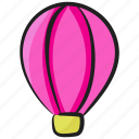 adventure, air balloon, air transport, fire balloon, hot air balloon, parachute balloon 