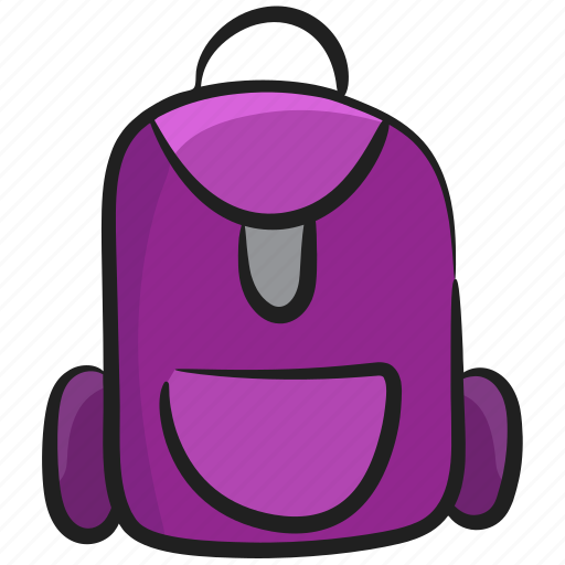 Backpack, knapsack, luggage bag, school bag, shoulder bag, travel backpack icon - Download on Iconfinder