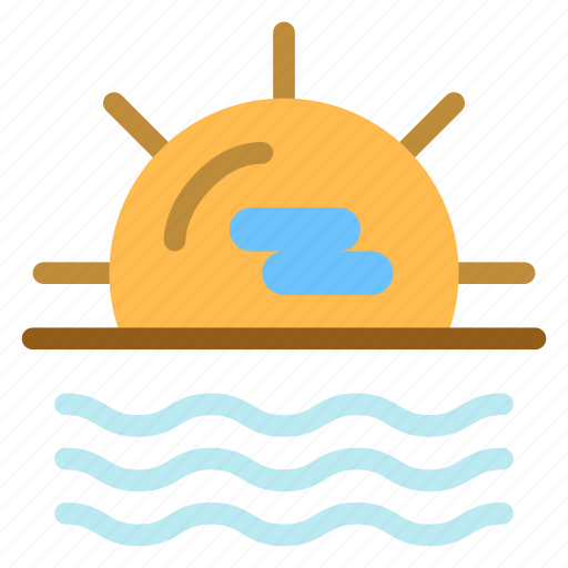 Sun, sunset, weather icon - Download on Iconfinder