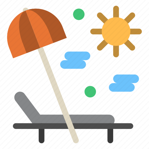 Holiday, outdoor, recreation, sunbed icon - Download on Iconfinder