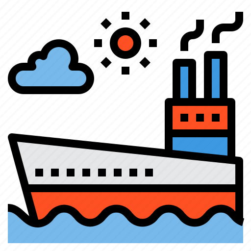 Boat, cruiser, ferry, ocean, ship, travel icon - Download on Iconfinder