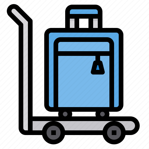 Baggage, luggage, transport, travel, trolley icon - Download on Iconfinder