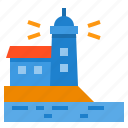 lighthouse, signaling, tower, travel, warning
