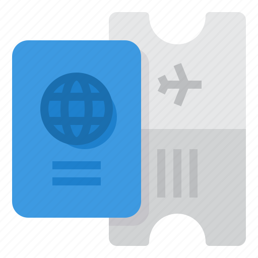 Boarding, pass, passport, plane, ticket, travel icon - Download on Iconfinder