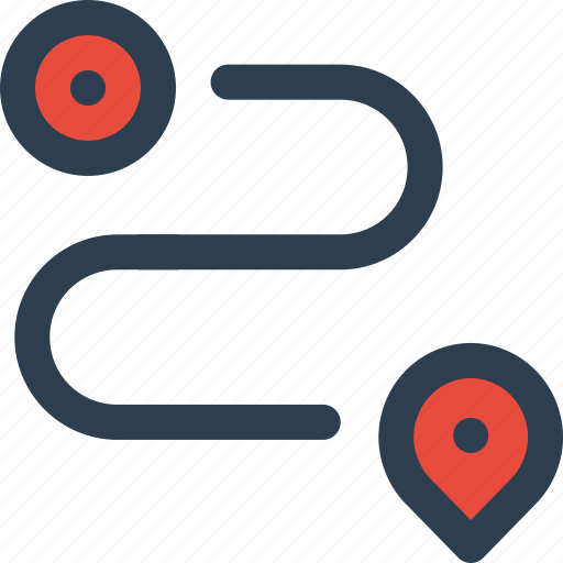 Route, map, location, pin icon - Download on Iconfinder