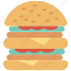 fast food, burger, meal 