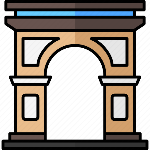 Arc de triomphe, paris, french icon - Download on Iconfinder