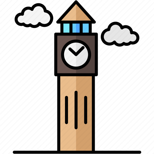 Big ben, london, tower icon - Download on Iconfinder