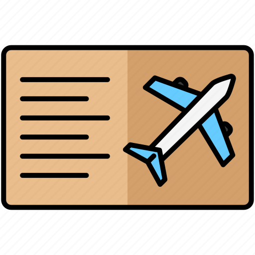 Plane ticket, travel, vacation icon - Download on Iconfinder