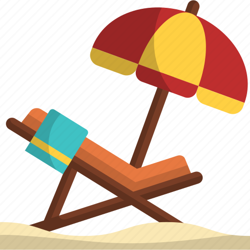 Beach chair, summer, beach, vacation, trip, holiday, sun bath icon - Download on Iconfinder
