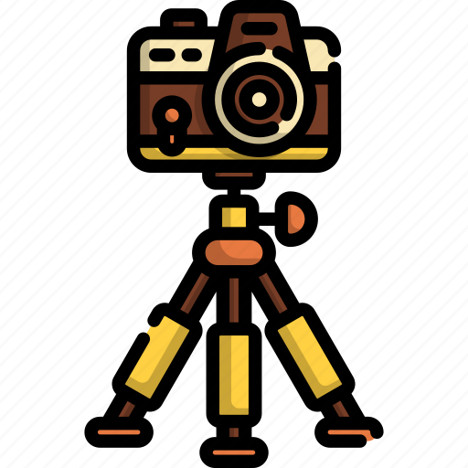 Camera, photography, camera and tripod, taking pictures icon - Download on Iconfinder