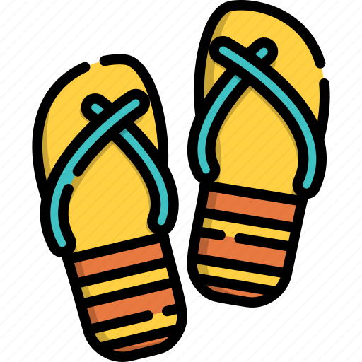 Flipflops, beach, summer, vacation, holiday icon - Download on Iconfinder
