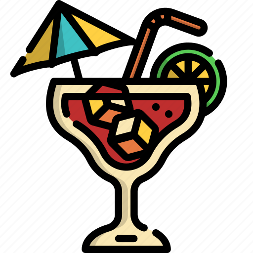 Cocktail, drink, alcohol, glass, cocktail glass, summer icon - Download on Iconfinder