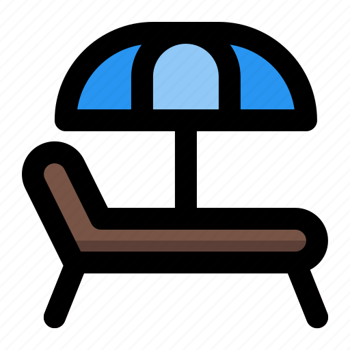 Beach, chair, summer, vacation icon - Download on Iconfinder