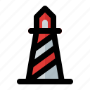 lighthouse, sea, summer, beach