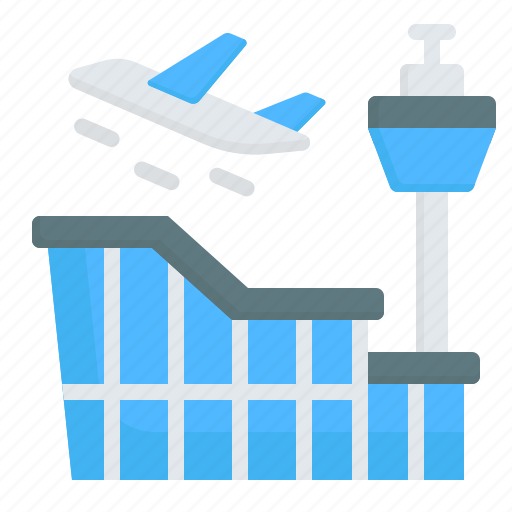 Control, tower, transportation, airplane, airport, plane, building icon - Download on Iconfinder