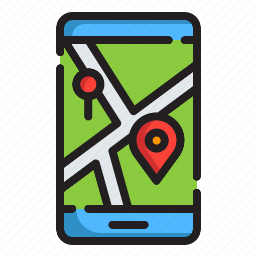 Gps, app, maps, and, location, ui, electronics icon - Download on Iconfinder