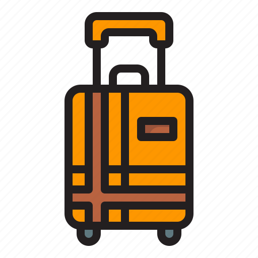 Luggage, trolley, wheels, baggage, holidays, suitcase, travel icon - Download on Iconfinder