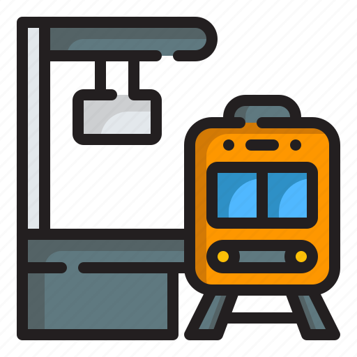 Subway, travel, transportation, platform, railroad, vehicle, transport icon - Download on Iconfinder