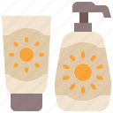 sunscreen, sun, block, lotion, bottle, protection, skincare, cream