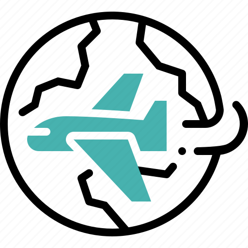 Travel, around, world, airplane, transport, holiday, flight icon - Download on Iconfinder