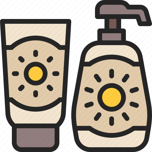 Sunscreen, sun, block, lotion, bottle, protection, skincare icon - Download on Iconfinder