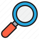 search, find, research, magnifly, glass, zoom