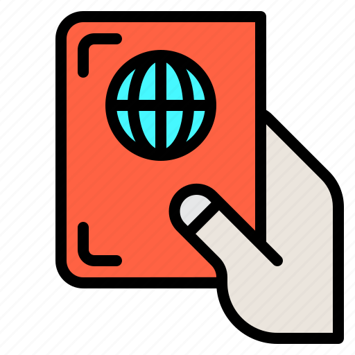 Visa, passport, travel, trip, hand icon - Download on Iconfinder