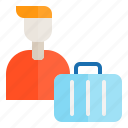 briefcase, bag, man, suitcase, travel