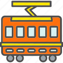 bus, train, tram, transport, transportation, trolley